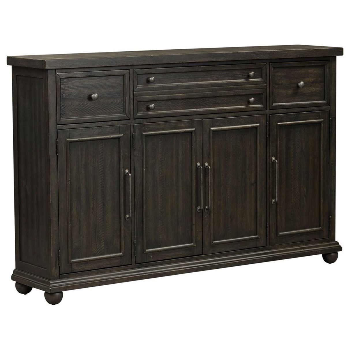 Liberty Furniture Harvest Home Relaxed Vintage Hall Buffet with Metal